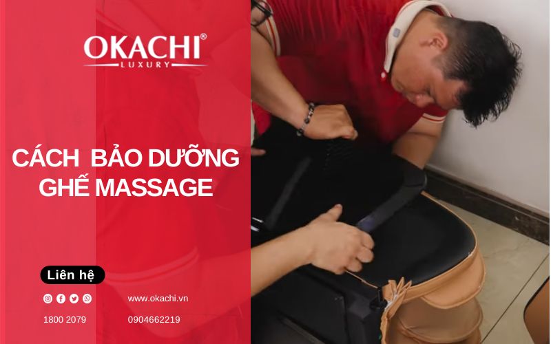 Hướng dẫn cách bảo dưỡng ghế massage tại nhà chuẩn nhất