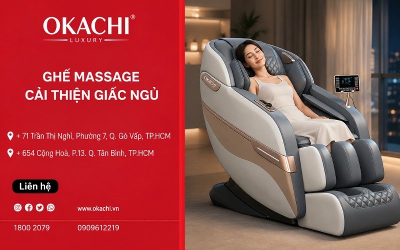 Ghế Massage Cải Thiện Giấc Ngủ Có Hiệu Quả Không?