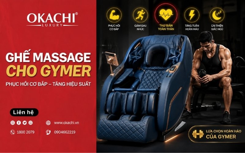 ghế massage cho gymer