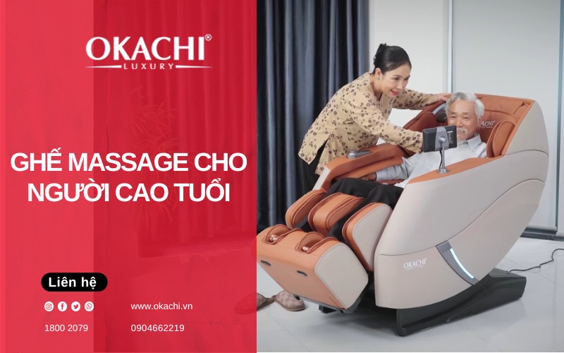 Top 5 ghế massage cho người cao tuổi an toàn ĐÁNG MUA 2026