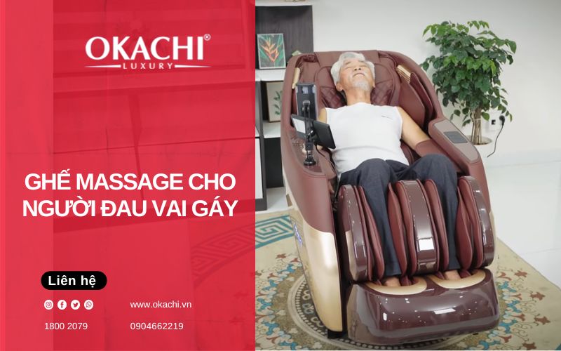 Ghế massage cho người đau vai gáy nào đáng mua nhất 2026