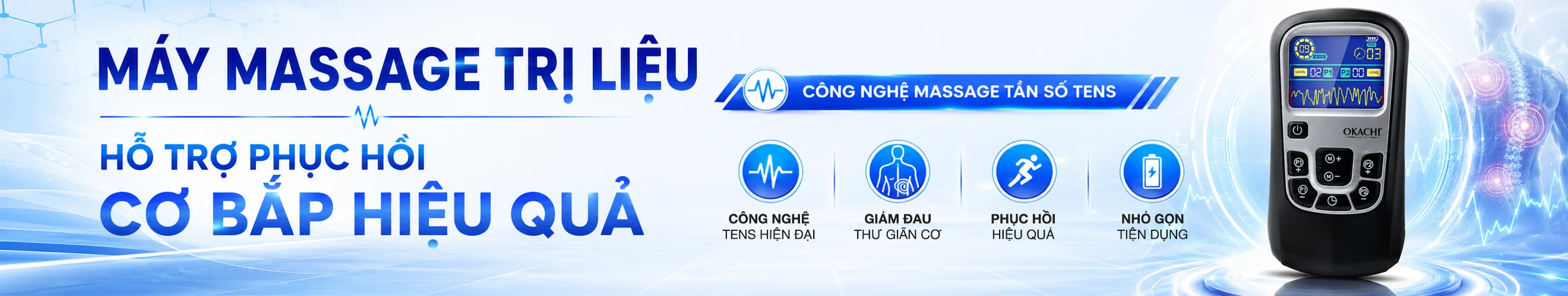 OKACHI MÁY MASSAGE TRỊ LIỆU