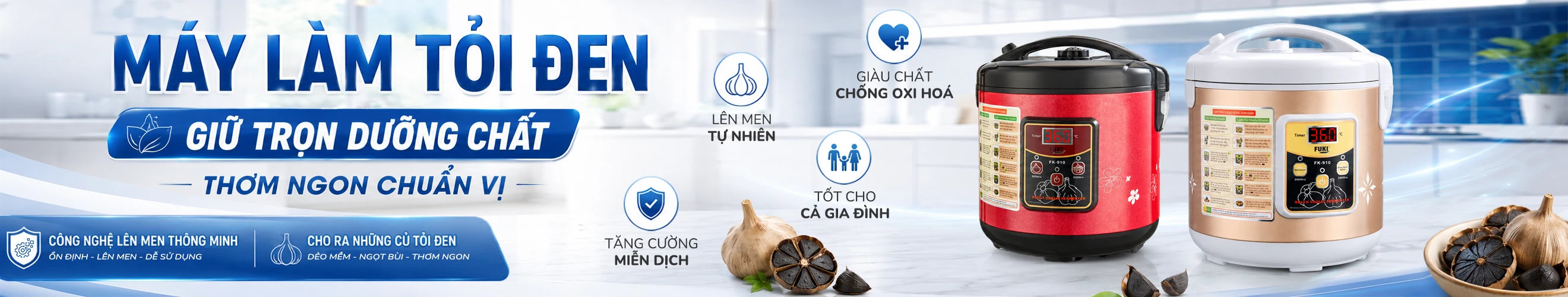 OKACHI MÁY LÀM TỎI ĐEN