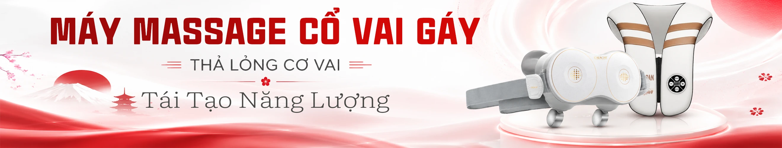 OKACHI MÁY MASSAGE VAI CỔ GÁY