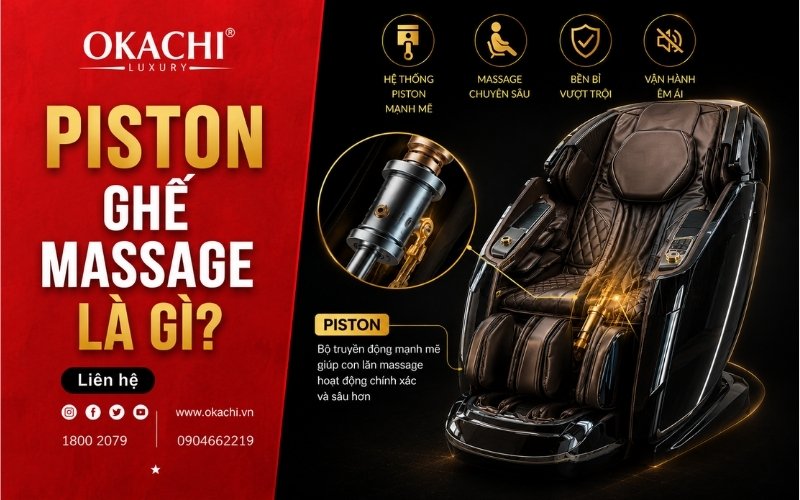 piston ghế massage là gì