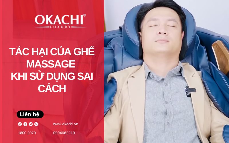 11+ Tác hại của ghế massage toàn thân khi ngồi sai cách