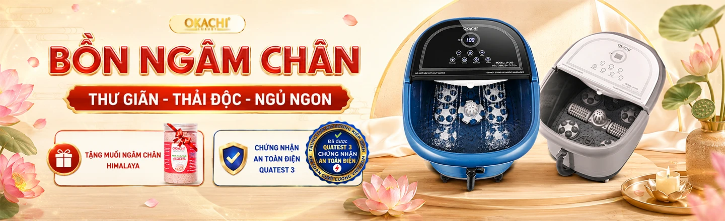 Bồn ngâm chân OKACHI JP-300 và JP-250