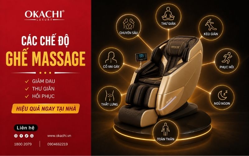 các chế độ ghế massage