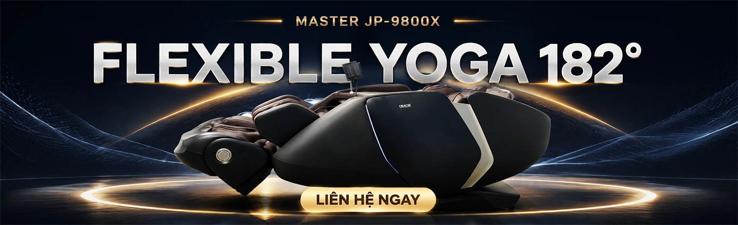 Ghế massage OKACHI JP-9800X FLEXIBLE YOGA 182 ĐỘ
