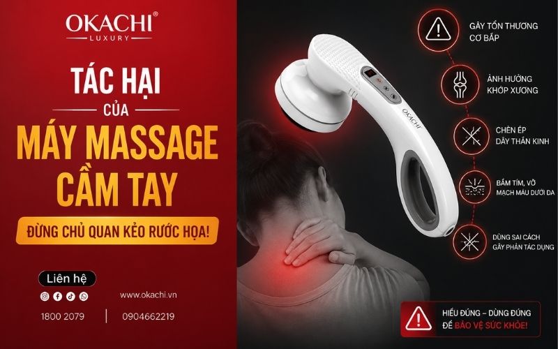 tác hại của máy massage cầm tay