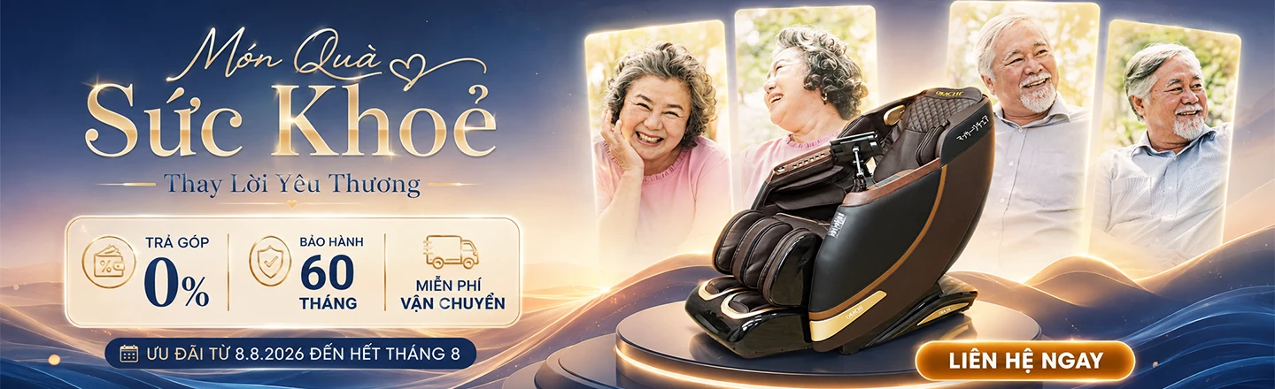 Vu lan báo hiếu ghế massage OKẠCHI