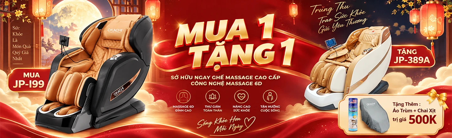 Sale mua 1 tặng 1 OKACHI