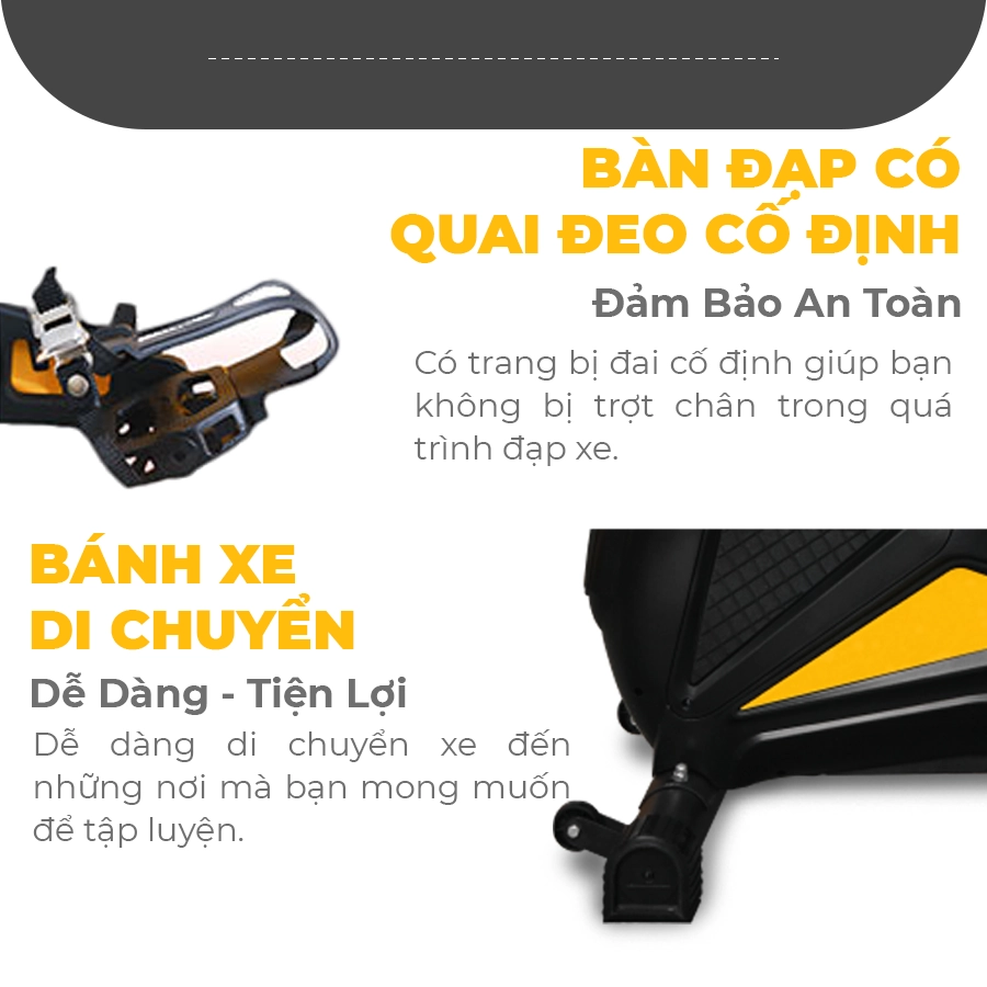 Xe đạp tập OKACHI JP-5988A cấu tạo xe