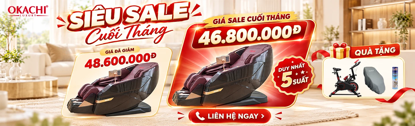 SALE GHẾ MASSAGE OKACHI JP-5900