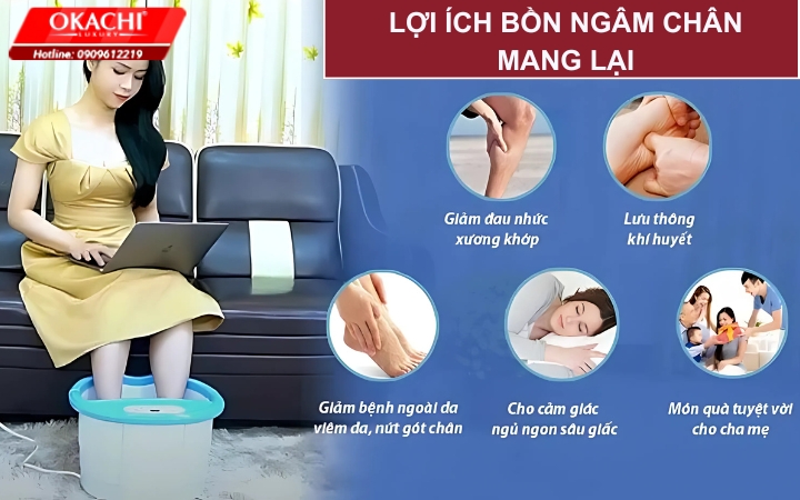 1 tuần nên ngâm chân mấy lần