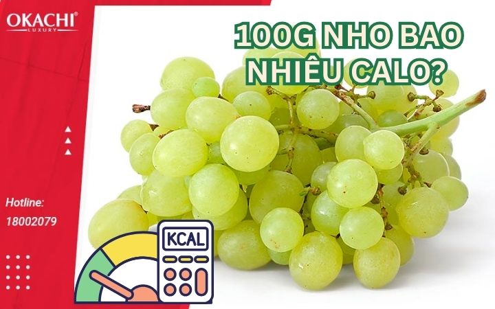 Một quả nho chứa bao nhiêu calo?
