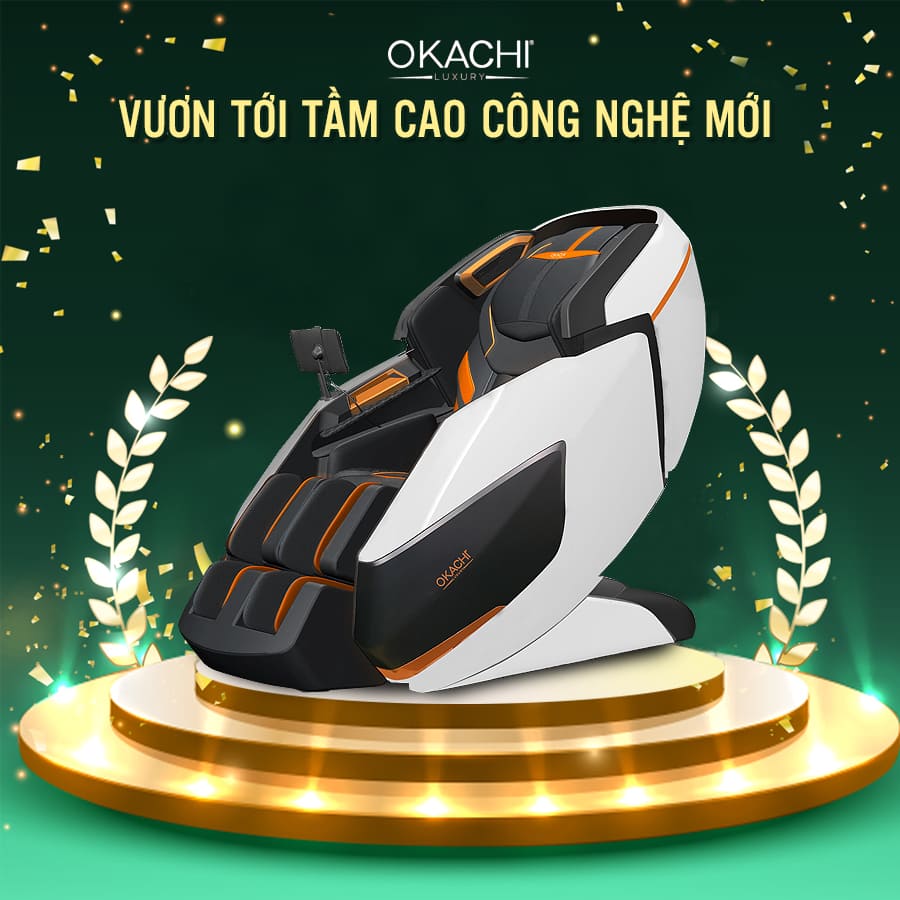 Ghế massage Okachi vươn tầm cao thế giới