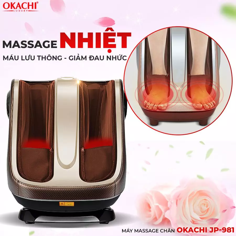 Máy Massage Chân Chuyên Sâu 4D OKACHI JP-981 (Cao cấp)