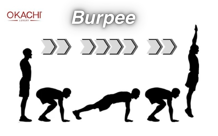 Tập lưng xô với bài tập Burpee