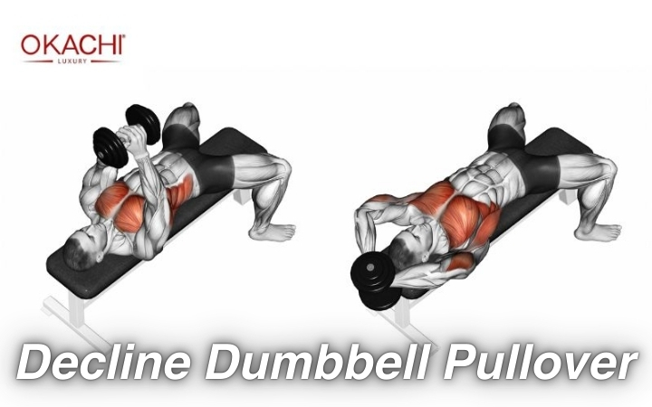 Tập xô với tạ đơn Decline Dumbbell Pullover