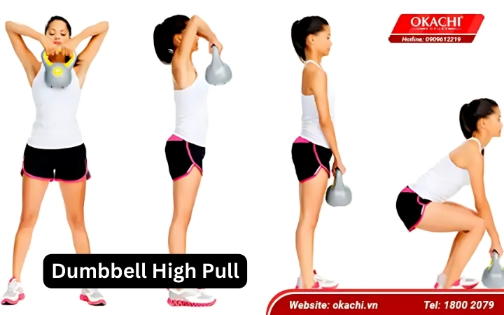 Bài tập Dumbbell High Pull 