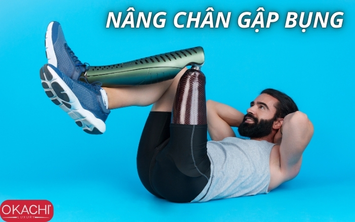 Bài tập nâng chân gập bụng