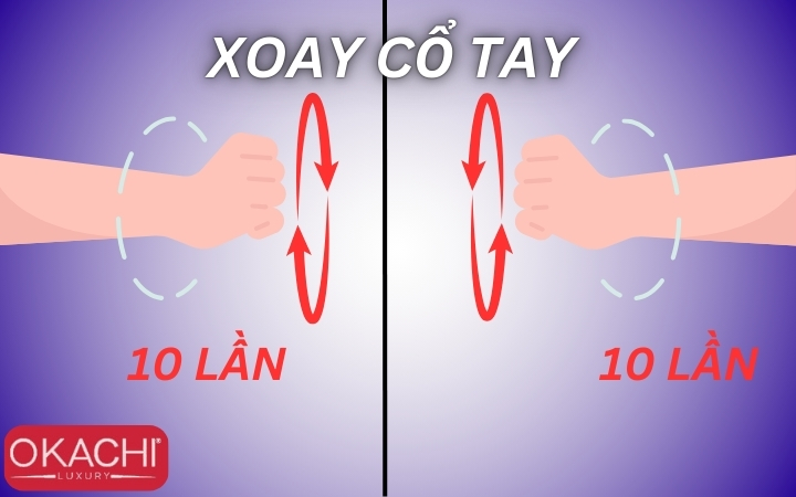 Bài tập xoay cổ tay giúp phòng ngừa hội chứng ống cổ tay