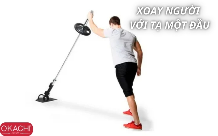 Bài tập xoay người với tạ một đầu