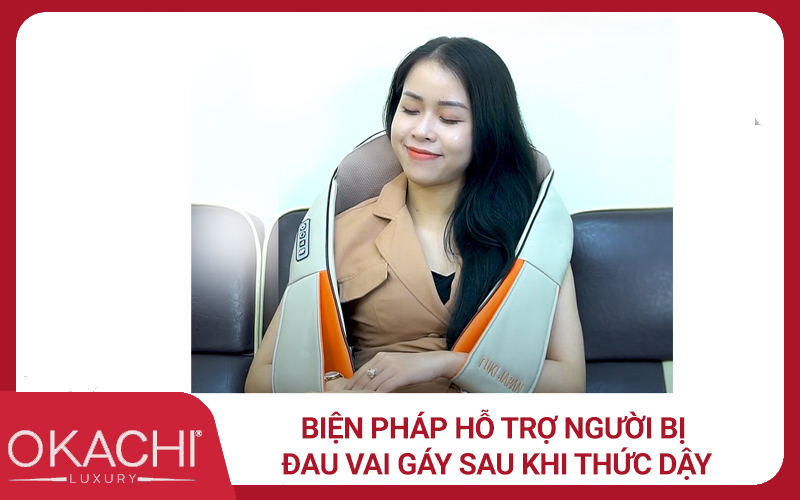 Biện pháp hỗ trợ người bị đau vai gáy sau khi thức dậy