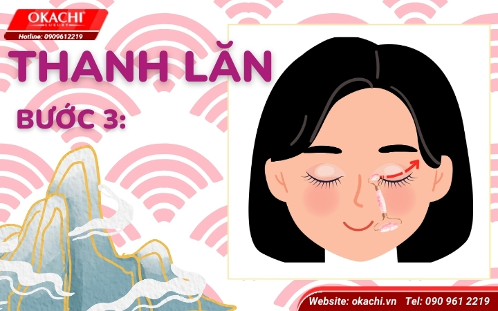 Bước 3 - Massage mặt với thanh lăn