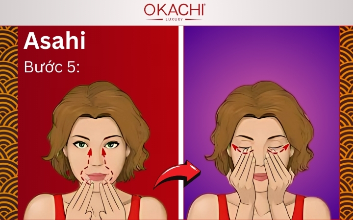 Bước 5: Thực hiện với vùng xoang mũi