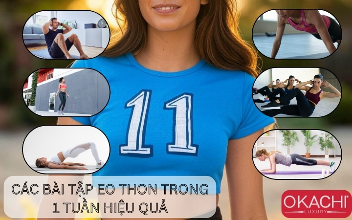 Các bài tập eo thon trong 1 tuần hiệu quả