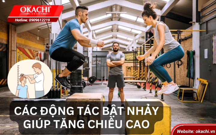 Các động tác bật nhảy giúp tăng chiều cao