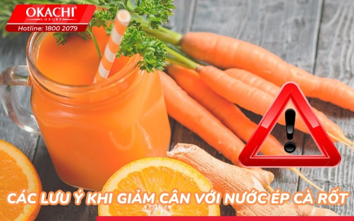 Các lưu ý khi giảm cân với nước ép cà rốt