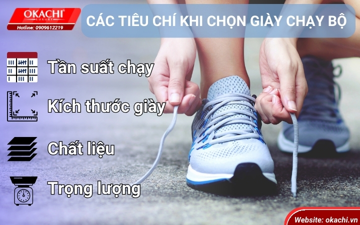 Các tiêu chí chọn giày chạy bộ