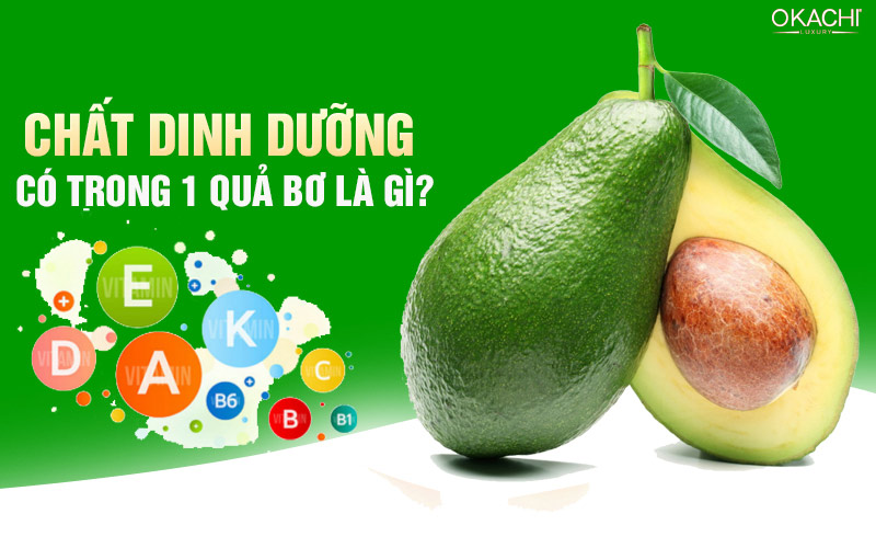 Chất dinh dưỡng có trong 1 quả bơ là gì