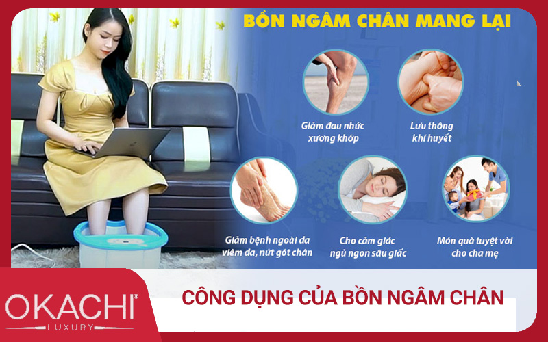 Công dụng của bồn ngâm chân