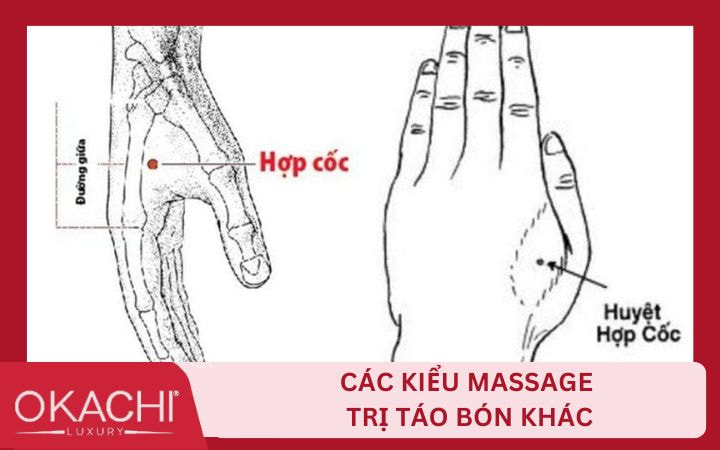 Các kiểu massage  trị táo bón khác