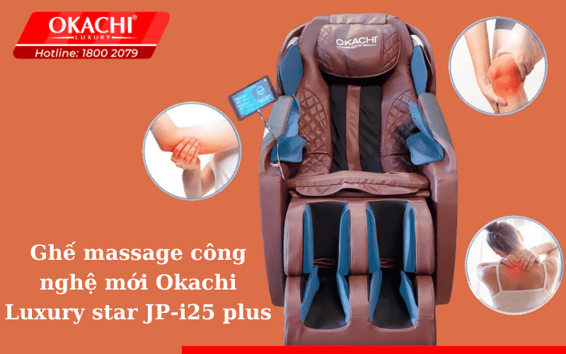 Ghế massage công nghệ mới Okachi Luxury star JP-i25 plus