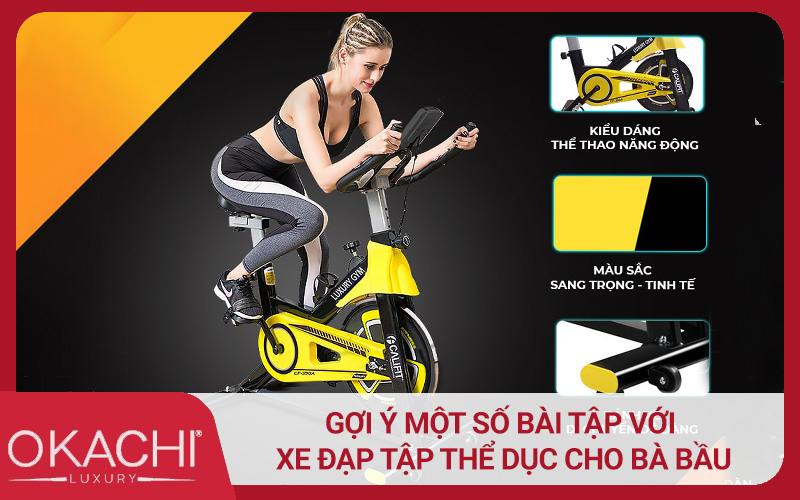 Gợi ý một số bài tập với xe đạp tập thể dục cho bà bầu