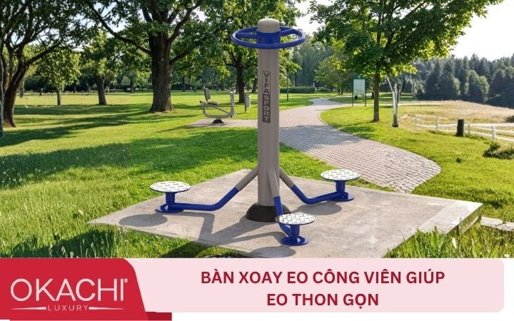 Bàn xoay eo công viên giúp eo thon gọn