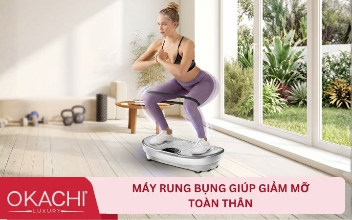 Máy rung bụng giúp giảm mỡ toàn thân