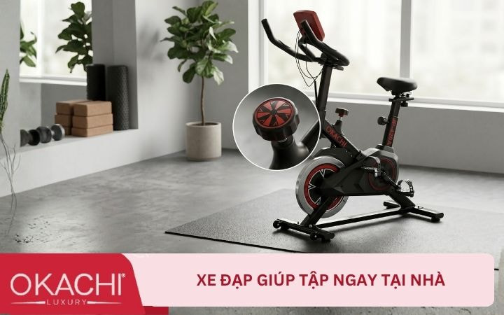 Xe đạp giúp tập ngay tại nhà