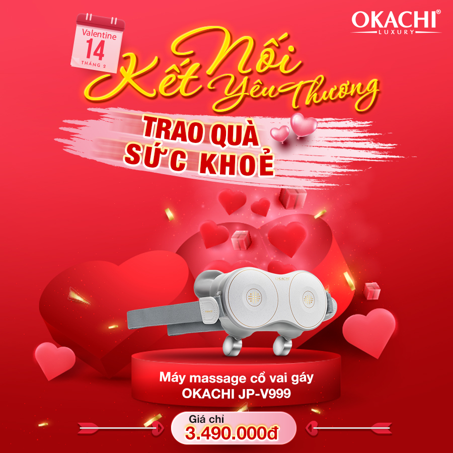Máy massage cổ vai gáy OKACHI JP-V999