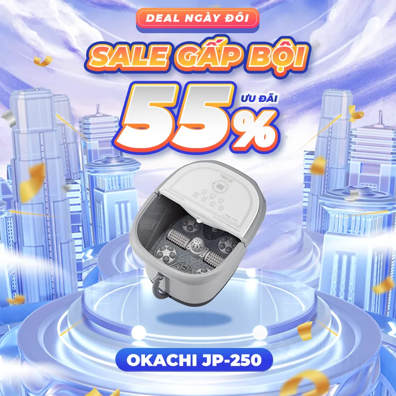 Bồn ngâm chân thải độc OKACHI JP-250 