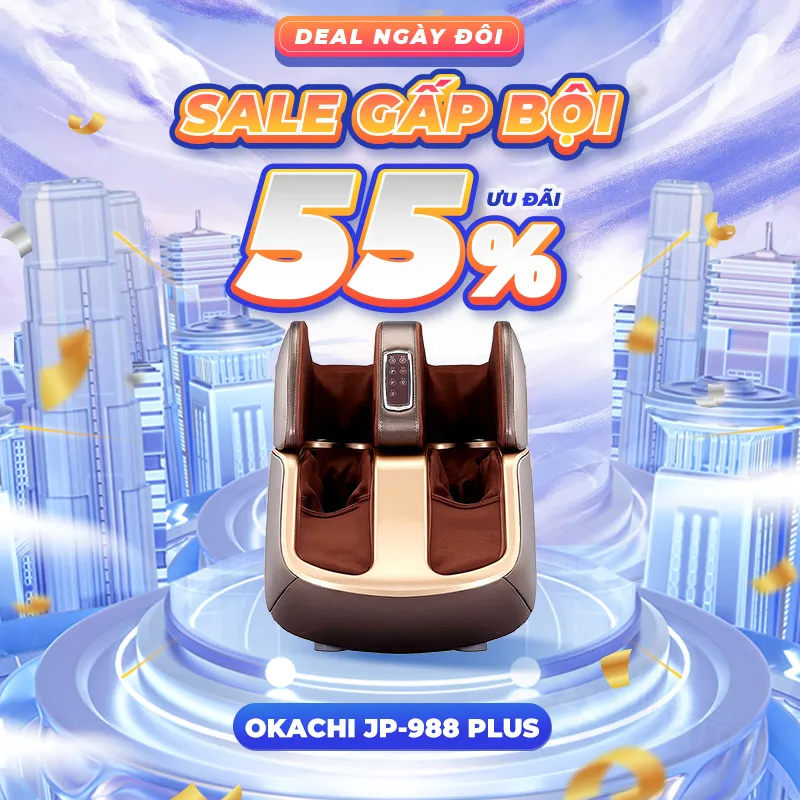 Máy massage chân thông minh 4D OKACHI JP-988 Plus 