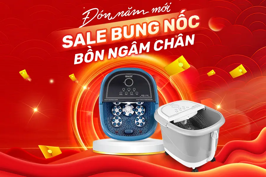 Sale bung nốc bồn ngâm chân