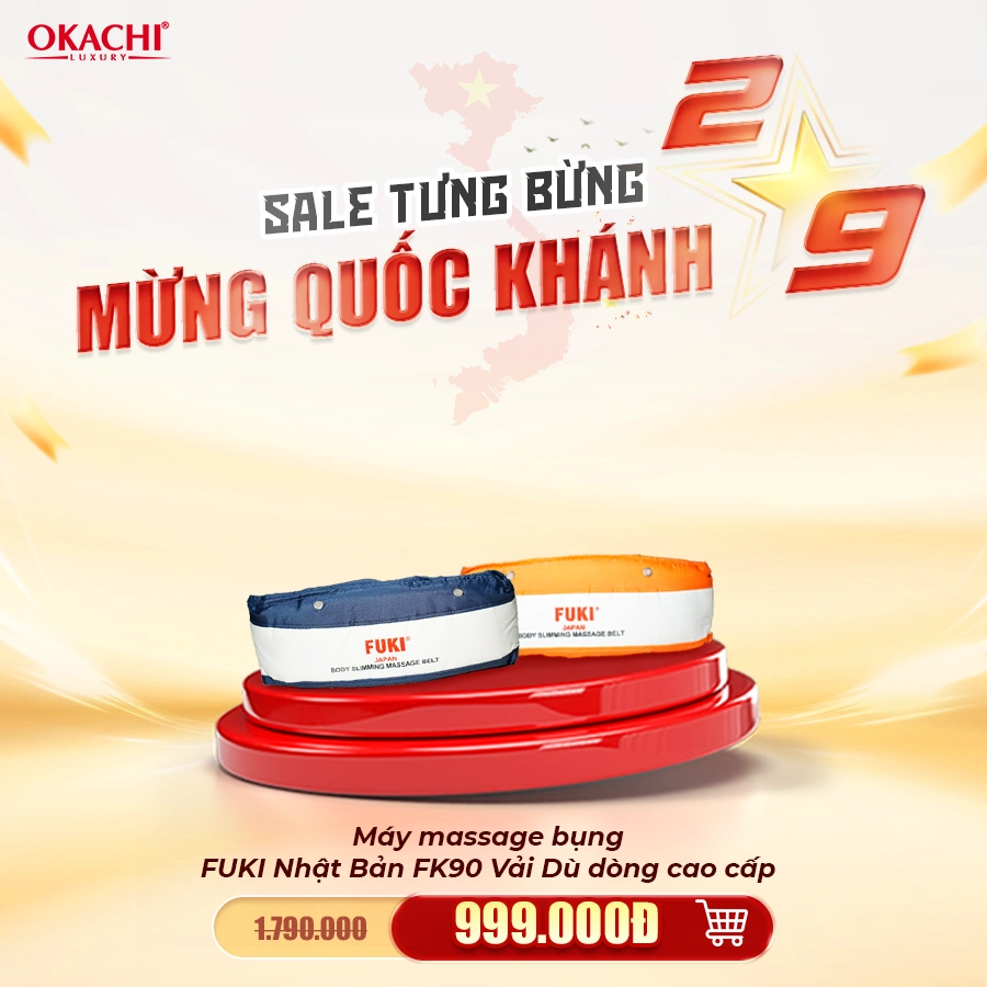 Máy massage bụng Okachi
