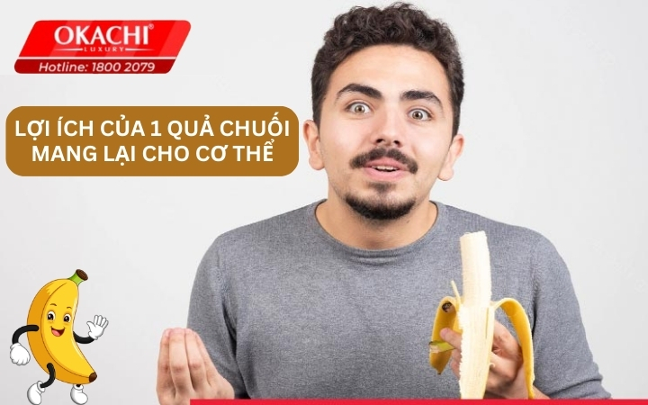 Lợi ích của 1 quả chuối mang lại cho cơ thể