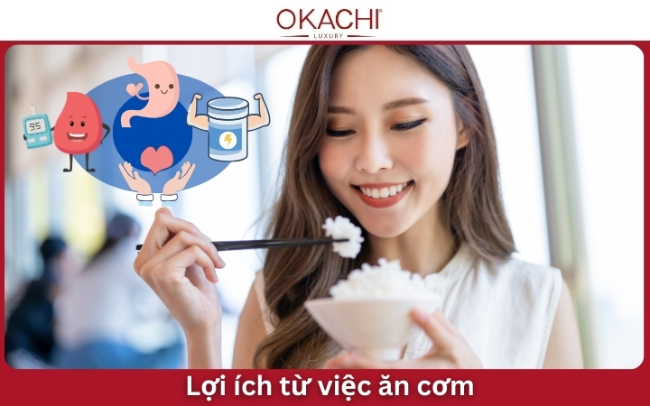 lợi ích sức khỏe khi ăn cơm